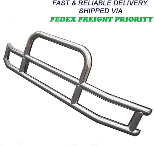 Miniatura 2 de Protector de parachoques de ciervo de acero inoxidable pulido 304 w/soporte para Kenworth T680 13-21