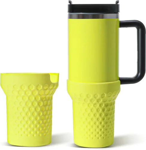 Miniatura 8 de Thxbag Bota de silicona para taza Stanley Cup 30oz / 20oz, funda de protección en color rosa compatible con Stanley H2.0 y Stanley Adventure Cuarzo