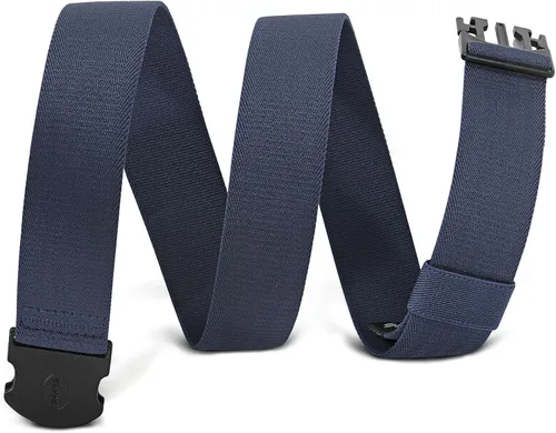 Miniatura 11 de WHIPPY Cinturón elástico unisex para hombre con hebilla no metálica, cinturón ajustable