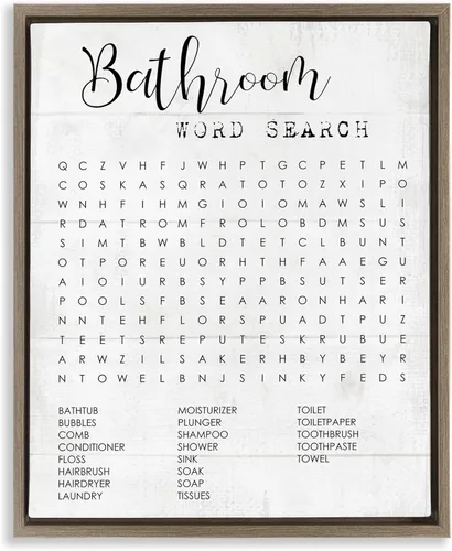 Miniatura 14 de Stupell Industries Jabón fresco y agua bañera baño diseño enmarcado flotante lienzo pared diseño de arte de pared por letras y forrado 4-Flotador