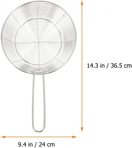 Miniatura 6 de Luxshiny Cesta de freír de alambre de metal, cesta para patatas fritas, asa resistente para un fácil manejo