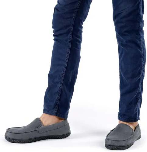 Miniatura 2 de RockDove Pantuflas tipo mocasín con forro de franela Alexander para hombre