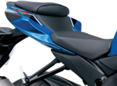 Miniatura 2 de TCMT Asiento delantero para conductor y asiento trasero para pasajero para Suzuki GSXR600 2004-2005, color negro Negro 2008-2010