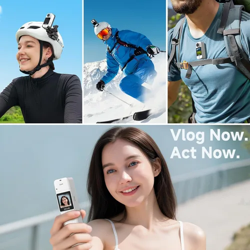 Miniatura 4 de SJCAM C300 4K Cámara de Bolsillo para YouTube y Vlogging, 7H de Autonomía, Cámara Portátil con Estabilización de 6 Ejes, Pantalla Táctil Dual