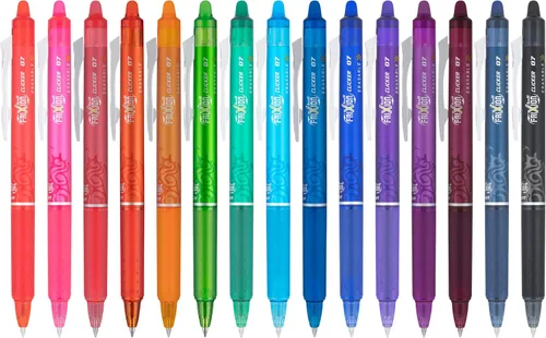 Miniatura 2 de Pilot FriXion Bolígrafos de gel borrables, punta fina de 0.7 mm, paquete de 15 colores surtidos Surtido 15