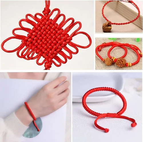 Miniatura 5 de 2.0mm Hilo de Cordón de Seda de Nylon para Cuentas de Macramé, Pulseras, Nudos Chinos, Collares, Joyería 109 Yardas (Verde Oscuro)