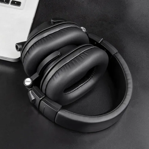 Miniatura 3 de SOULWIT Almohadillas de repuesto para auriculares de monitor Audio Technica ATH M50X M50XBT M50RD M40X M30X M20X MSR7 SX1, almohadillas con piel