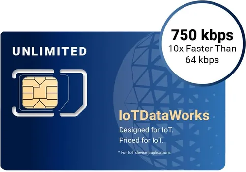 Miniatura 7 de Tarjeta SIM IoT ilimitada con servicio prepago de 12 meses Sin contrato, límites 64 kbps CAT1, 4G LTE/3G/2G Sin voz/SMS/Streaming Estados