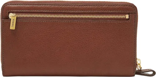Miniatura 5 de Fossil Cartera Liza de piel con cremallera alrededor de la cartera con correa retráctil para la muñeca para mujer