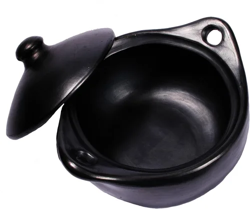 Miniatura 3 de Ancient Cookware, Olla de arcilla Chamba para guiso, extra pequeña, 1.5 cuartos