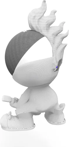Miniatura 10 de Splin Soporte de mesa compatible con Amazon Alexa Smart Speaker Echo Dot (4ª y 5ª generación) y Apple HomePod Mini, Star Boy Blanco