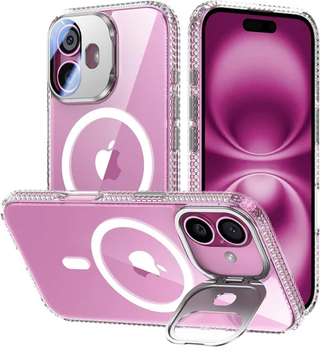 Miniatura 36 de VOFATA - Funda magnética para iPhone 17 Pro Max, cubierta para cámara con soporte, protección completa para la cámara, compatible con MagSafe