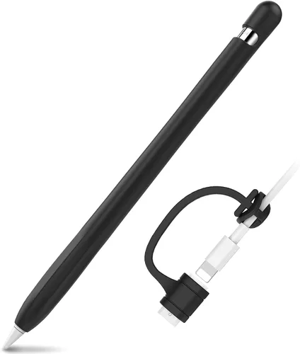 Miniatura 10 de AhaStyle Funda protectora de silicona antideslizante [kit de correas de adaptador de cable añadido] compatible con iPad Pencil de 1ª