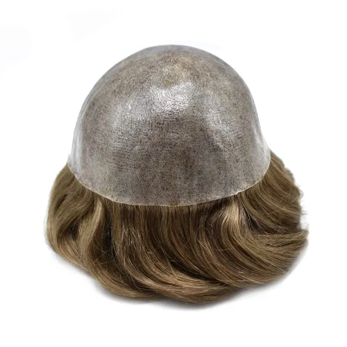 Miniatura 3 de LYRICAL HAIR Toupee - Sistema de reemplazo de postizo para hombres, prótesis masculina, unidad de cabello humano suave y fino para hombres, 8 x 10