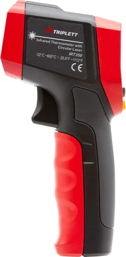 Miniatura 7 de Triplett Termómetro infrarrojo IRT350 sin contacto 12:1 con indicador láser circular, -4 a 1112°F (-20 a 1,112.0 °F)