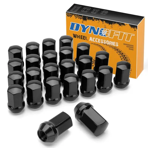 Miniatura 13 de Dynofit Tuercas de llanta OEM de 14 x 2 para F150 2000-2014, tuercas sintonizadoras de acero de fábrica de una sola pieza compatibles con Ford