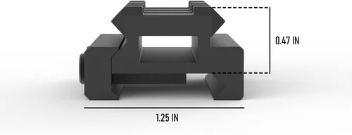 Miniatura 2 de Monstrum Lockdown V3 Picatinny - Soporte elevador con base de tope de retroceso 1.5 pulgadas de longitud