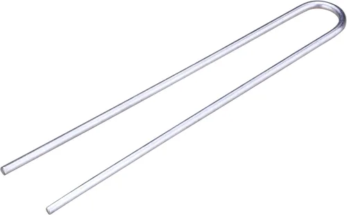 Raindrip R396CB - Estaca de retención de tubos de 1/4 de pulgada, 3-1/2 pulgadas de largo, metal, para tubos de suministro de riego por goteo, línea