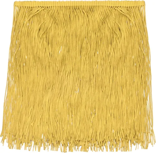 Miniatura 13 de Uxcell 10 yardas y 4 pulgadas beige con flecos de cadeneta - poliéster, estilo bohemio para múltiples ocasiones
