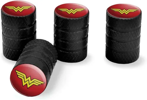 Miniatura 12 de GRAPHICS & MORE - Tapones para válvula de neumático de aluminio con el logo clásico de Wonder Woman Azul