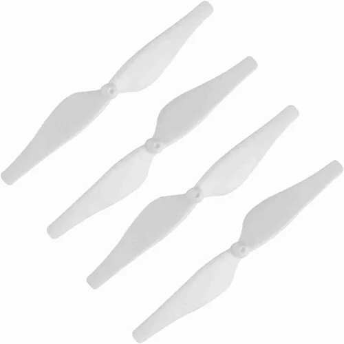 Miniatura 4 de RiToEasysports Juego de 4 pares de cuchillas de hélice, juego de repuesto de hélice de dron ligero de fibra de carbono para DJI Tello (blanco)