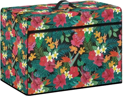 Miniatura 35 de Funda para máquina de coser con estampado floral, estilo bohemio, resistente a las manchas, ligera, impermeable, cubierta antipolvo con bolsillos