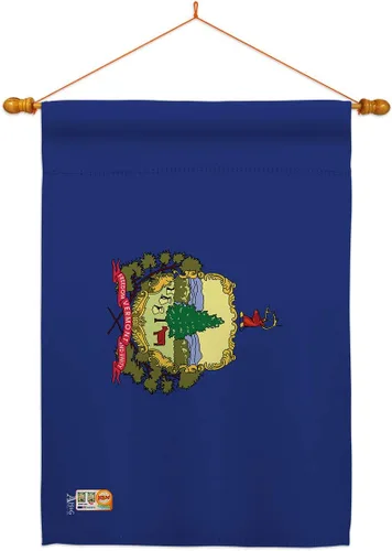 Miniatura 8 de Americana Home & Garden HG140546 Vermont States Impressions Decorative Vertical House 28" x 40" 13" 18.5" Double Sided Flag Collection Printed in USA