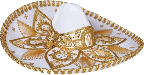 Miniatura 7 de Mariachi sombreros Charro Star Mexican Sombrero Charro, Terciopelo Unisex Adulto fantasía 5 Mayo, Mexicano
