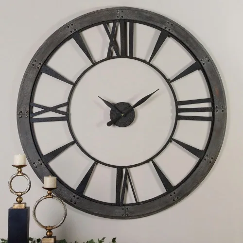 Miniatura 2 de Reloj de pared Uttermost Ronan, Metal, L, 120.00 volts