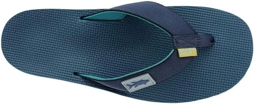 Miniatura 4 de Scott Hawaii Hanapa'a Reef - Pantuflas para caminar para hombre, correa de diseño de pez, parte inferior blanca impermeable que no deja marcas