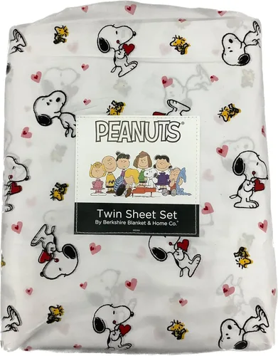 Miniatura 8 de Berkshire Blanket Peanuts - Juego de sábanas para el día de San Valentín (gris - siesta con corazones, matrimonial)