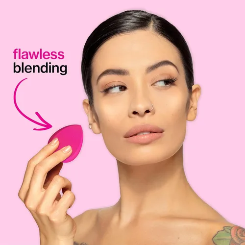 Miniatura 4 de wet n wild Esponja de Maquillaje - Baja Absorción de Producto para Aplicación Sin Rayas, Mezcla Sin Esfuerzo para un Acabado Suave de Aspecto Rosa