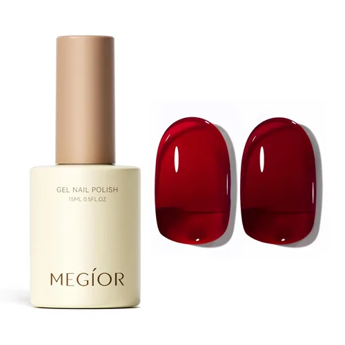 Miniatura 27 de MEGIOR Esmalte de uñas de gel blanco de 0.5 fl oz, color blanco antiguo, secado con luz UV, esmalte de gel francés, arte de uñas, salón de manicura