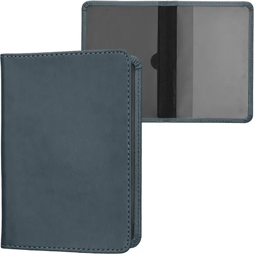 Miniatura 23 de kwmobile - Soporte para documentos del automóvil y tarjetas para documentos de vehículos y tarjetas, cuero sintético, color negro Menta