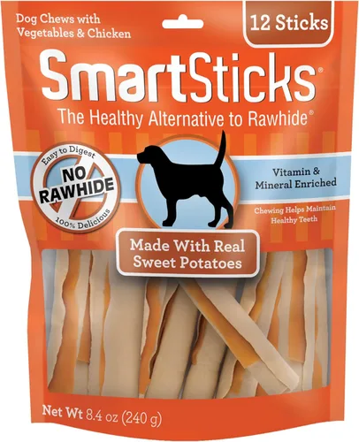 SmartBones SmartSticks, premia a tu perro con un masticable sin piel hecho con carne real y verduras