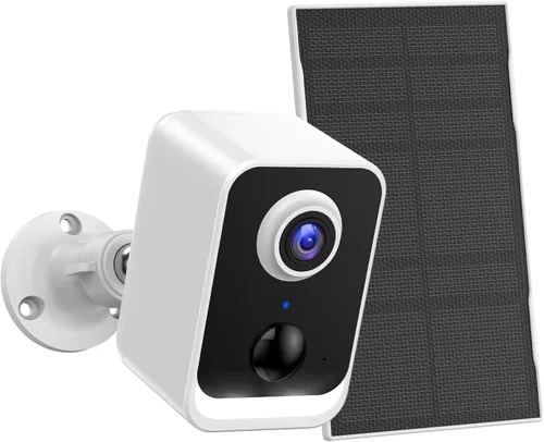 PEEIPM Cámaras de Seguridad Inalámbricas para Exteriores con Energía Solar: Cámaras Alimentadas por Batería para Sistema de Seguridad WiFi en el