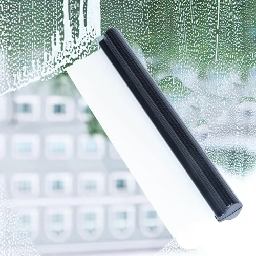 Miniatura 9 de Escobilla de agua automotriz de silicona de 12 pulgadas para secar, barra en T flexible para automóvil, parabrisas, vidrio, ventana, baño (negro)