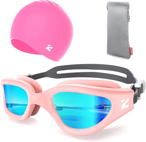 Miniatura 25 de ZIONOR Gafas de natación para adultos, G1 Air con protección UV antivaho y a prueba de fugas, ajuste cómodo para adultos, hombres y mujeres, incluye