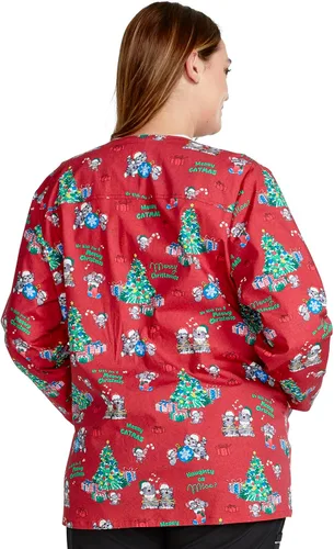 Miniatura 5 de Cherokee Impresiones Mujeres Calentamiento Scrubs Chaqueta Snap Front CK301