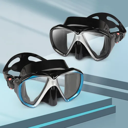Miniatura 8 de Máscara de buceo panorámica HD para natación, gafas de buceo antivaho, máscara de buceo de vidrio templado, gafas de natación para adultos y jóvenes