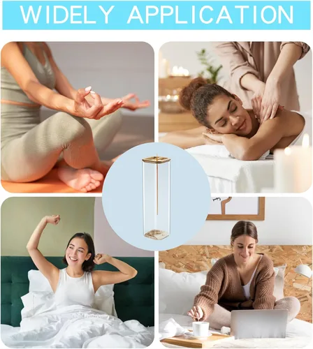 Miniatura 7 de Insence-Stick Soporte [anti-cenizas], moderno soporte para quemador de incienso con colector de cenizas de vidrio extraíble, para decoración