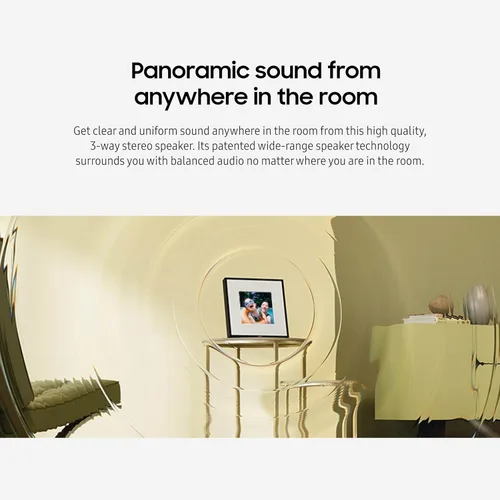 Miniatura 6 de Samsung LS60D Music Frame Altavoz inteligente con audio Dolby Atmos, Q-Symphony, diseño personalizable, sonido de amplio rango, transmisión