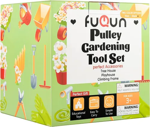 Miniatura 6 de FUQUN Accesorios para Casa del Árbol y Casa de Juegos para Niños, Polea de Cubo Resistente con Cable, Juguetes de Escalada al Aire Libre para Niños