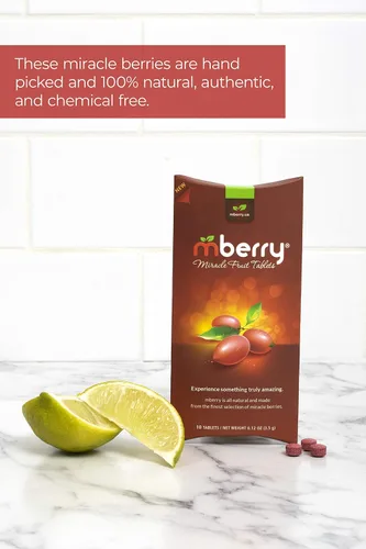 Miniatura 5 de mberry, pastillas Miracle Fruit, 10 unidades (paquete por 2)