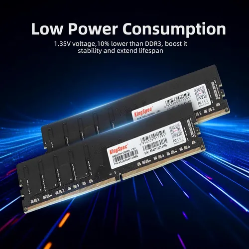 Miniatura 3 de KingSpec Memoria RAM DDR4 de 16 GB (2 x 8 GB) y 3200 MHz para escritorio, enchufar y usar, uso doméstico y de oficina, versión estándar, memoria