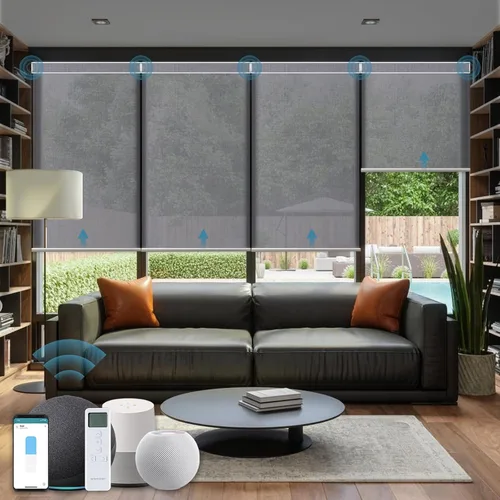 Miniatura 34 de Cortinas enrollables inteligentes de filtrado de luz motorizadas compatibles con HomeKit, persianas inteligentes para ventanas con 1% de apertura