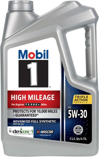 Miniatura 3 de Mobil 1 - Aceite sintético High Mileage 5W-30 para motor, 5 cuartos de galón