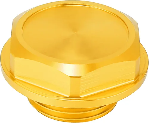 Miniatura 5 de X AUTOHAUX Tapa de Tapón de Llenado de Aceite del Motor de Aleación de Aluminio Tono Dorado Cubierta para Toyota TRD Highlander RAV4 Yaris Camry Reiz