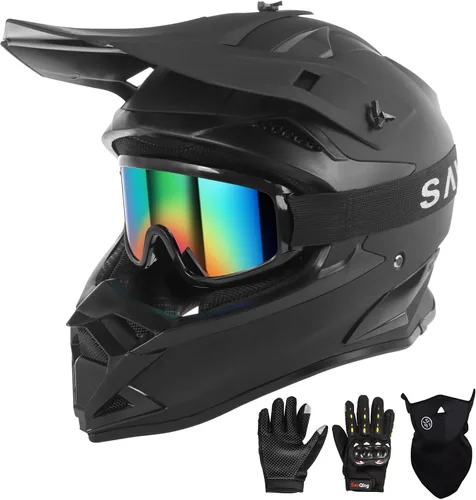 Miniatura 9 de SPARK - Casco de motocross para adultos, casco para bicicleta todoterreno, motocicleta de cara completa, bicicleta de montaña, E-Bike, BMX, MX, ATV