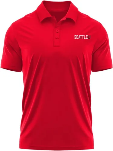 Miniatura 200 de Camisa polo deportiva oficial de la NCAA Collegiate para hombre, colección con logotipo en el pecho izquierdo